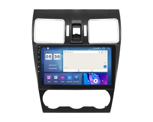 Штатная магнитола Lesko для Subaru Forester IV 2012-2015 экран 9" 4/64Gb CarPlay 4G Wi-Fi GPS Prime