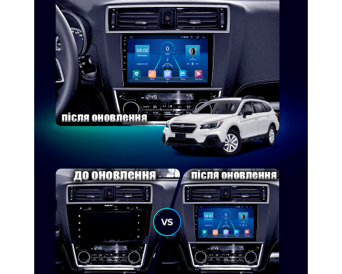 Штатная магнитола Lesko для Subaru Legacy VI 2014-2017 экран 9" 2/32Gb Wi-Fi GPS Base