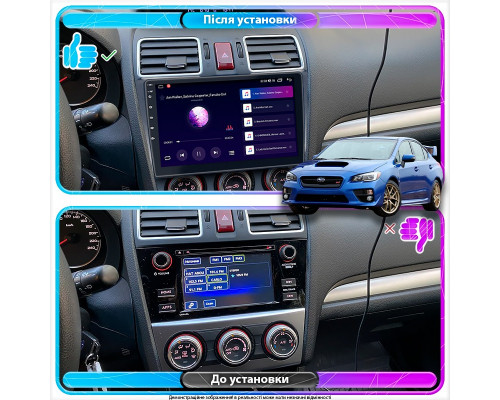 Штатная магнитола Lesko для Subaru WRX I 2014-2017 экран 9" 2/32Gb Wi-Fi GPS Base