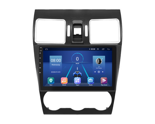 Штатная магнитола Lesko для Subaru XV I Рестайлинг 2015-2017 экран 9" 6/128Gb 4G Wi-Fi GPS Top