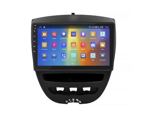 Штатная магнитола Lesko для Toyota Aygo I Рестайлинг 2 2012-2014 экран 10" 2/32Gb CarPlay 4G Wi-Fi GPS Prime