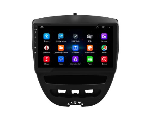 Штатная магнитола Lesko для Toyota Aygo I Рестайлинг 2009-2012 экран 10" 1/16Gb Wi-Fi GPS Base