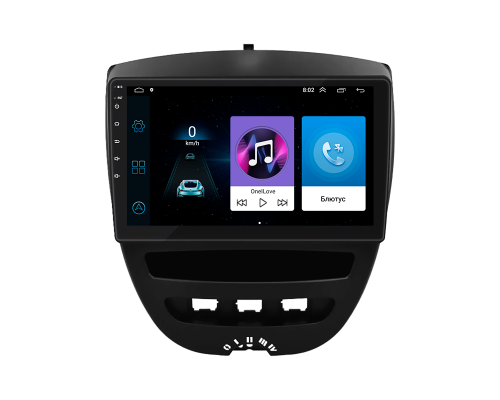 Штатная магнитола Lesko для Toyota Aygo I Рестайлинг 2009-2012 экран 10" 1/16Gb Wi-Fi GPS Base