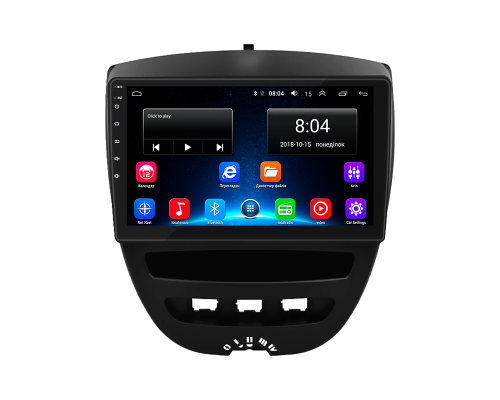 Штатная магнитола Lesko для Toyota Aygo I Рестайлинг 2009-2012 экран 10" 2/32Gb Wi-Fi GPS Base
