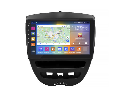 Штатная магнитола Lesko для Toyota Aygo I Рестайлинг 2009-2012 экран 10" 2/32Gb CarPlay 4G Wi-Fi GPS Prime