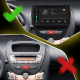 Штатная магнитола Lesko для Toyota Aygo I Рестайлинг 2009-2012 экран 10" 2/32Gb 4G Wi-Fi GPS Top