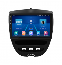 Штатная магнитола Lesko для Toyota Aygo I Рестайлинг 2009-2012 экран 10" 6/128Gb 4G Wi-Fi GPS Top