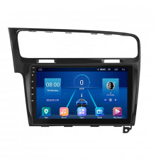 Штатная магнитола Lesko для Volkswagen Golf VII Рестайлинг 2017-н.в. экран 10" 2/32Gb 4G Wi-Fi GPS Top
