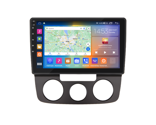 Штатная магнитола Lesko для Volkswagen Jetta V 2005-2011 экран 10" 4/64Gb CarPlay 4G Wi-Fi GPS Prime