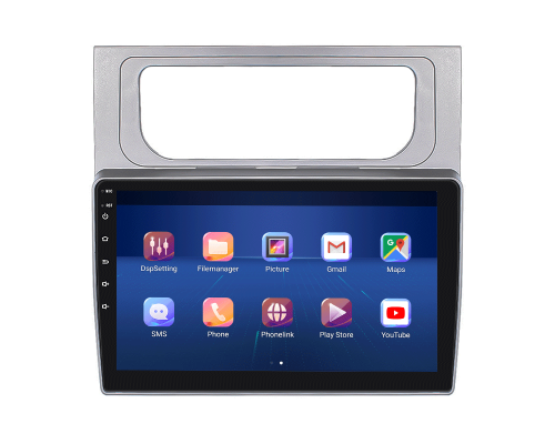 Штатная магнитола Lesko для Volkswagen Touran II 2010-2015 экран 10" 6/128Gb 4G Wi-Fi GPS Top