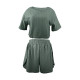 Женский комплект для дома и сна SM24107A футболка и шорты женская пижама Green M