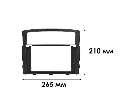 Переходная рамка Mitsubishi Pajero 2007+ (TK 0557)  6627 9" Black