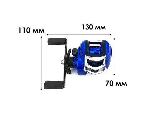 Катушка мультипликаторная Yumoshi AM 200 Blue-Black Right