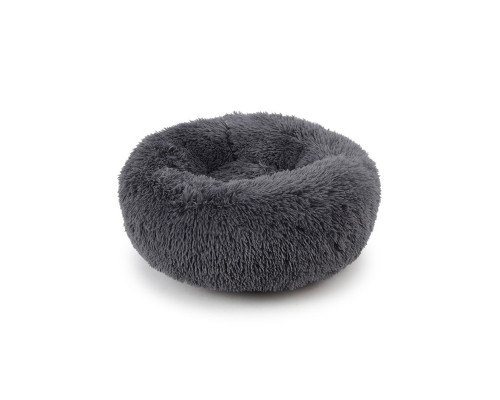 Лежак пуфик для котов собак круглый 552201 M Dark Grey