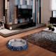 Лежак для котов собак круглый SY-2022-1208 Blue Stars S 40*18 см