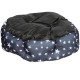 Лежак для котов собак круглый SY-2022-1208 Blue Stars S 40*18 см