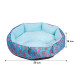 Лежак для котов собак круглый SY-2022-1208-97 Blue Owl M (50*18 см)