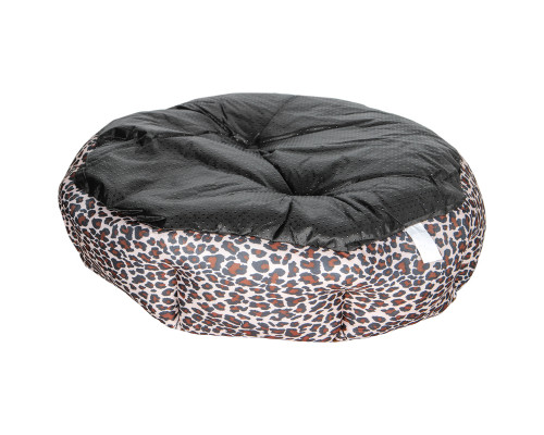 Лежак для котов собак круглый SY-2022-1208-97 Leopard M (50*18 см)