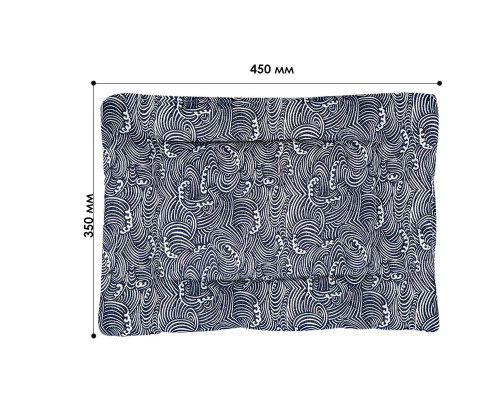 Лежак для домашнего животного для котов и собак Taotaopets 563301 Blue Waves S
