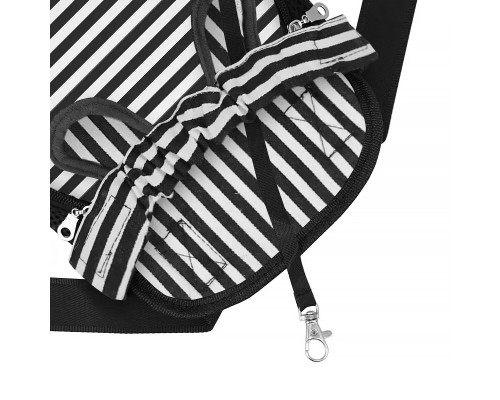 Рюкзак-кенгуру для животных DT834 Strip Black + White S