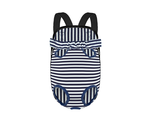 Рюкзак-кенгуру для животных DT834 Strip Dark Blue + White L