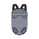 Рюкзак-кенгуру для животных DT834 Strip Dark Blue + White L