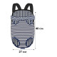 Рюкзак-кенгуру для животных DT834 Strip Dark Blue + White L