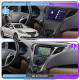 Штатная магнитола Lesko для Hyundai Azera II 2011-2014 экран 9" 4/32Gb 4G Wi-Fi GPS Top