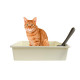 Туалет для кошек с лопаткой Taotaopets 263303-2 кошачий лоток Yellow