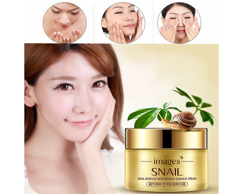 Крем для лица IMAGES Snail Essence Moisturizing Cream 50 г увлажняющий восстанавливающий с экстрактом муцина улитки