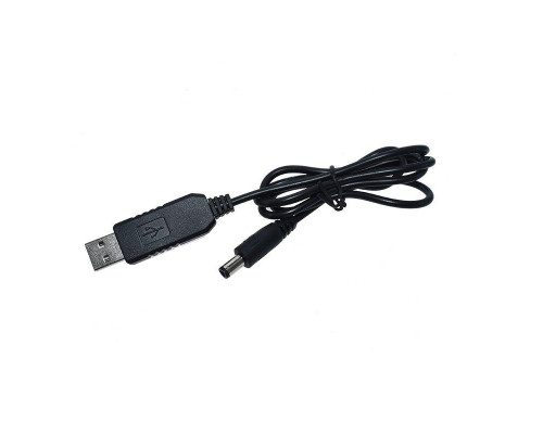 Кабель з перетворювачем напруги з 5В на 12В USB - DC 5.5x2.1мм 1А 1м для живлення для Wi-Fi роутера
