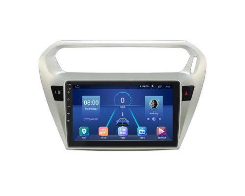 Штатная магнитола Lesko для Citroen C-Elysee I 2012-2016 экран 9" 2/32Gb 4G Wi-Fi GPS Top