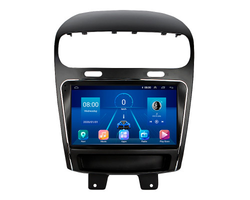 Штатная магнитола Lesko для Dodge Journey I Рестайлинг 2011-2020 экран 9" 4/64Gb 4G Wi-Fi GPS Top