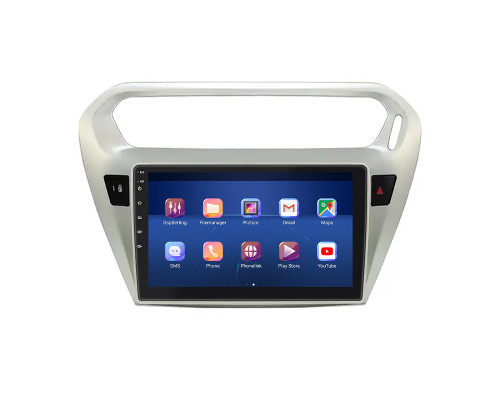 Штатная магнитола Lesko для Citroen C-Elysee I 2012-2016 экран 9" 6/128Gb 4G Wi-Fi GPS Top
