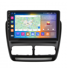 Штатная магнитола Lesko для Fiat Doblo II 2009-2015 экран 10" 4/64Gb CarPlay 4G Wi-Fi GPS Prime