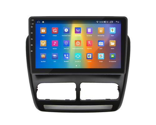 Штатная магнитола Lesko для Fiat Doblo II 2009-2015 экран 10" 4/64Gb CarPlay 4G Wi-Fi GPS Prime