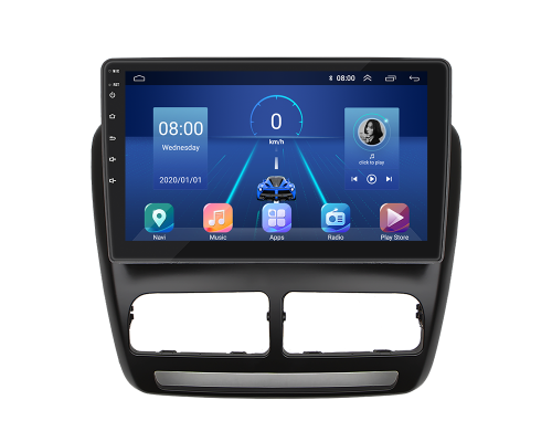 Штатная магнитола Lesko для Fiat Doblo II 2009-2015 экран 10" 6/128Gb 4G Wi-Fi GPS Top