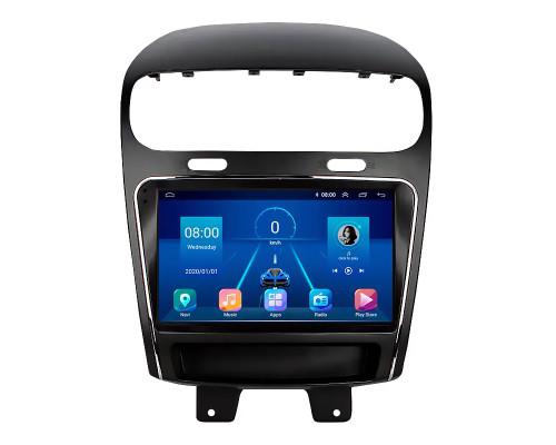 Штатная магнитола Lesko для Fiat Freemont  2011-2016 экран 9" 4/64Gb 4G Wi-Fi GPS Top