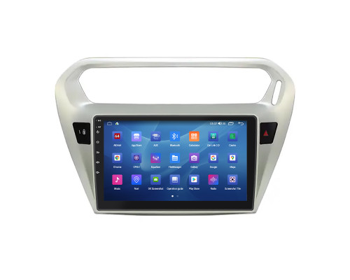 Штатная магнитола Lesko для Citroen C-Elysee I Рестайлинг 2016-н.в. экран 9" 2/32Gb CarPlay 4G Wi-Fi GPS Prime