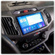 Штатная магнитола Lesko для Kia Sportage III 2010-2014 экран 9" 6/128Gb 4G Wi-Fi GPS Top