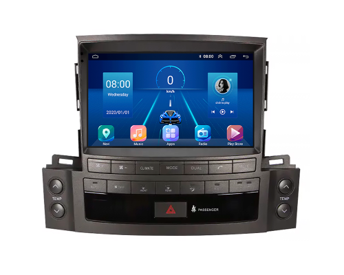 Штатная магнитола Lesko для Lexus LX III Рестайлинг 2012-2015 экран 9" 4/64Gb 4G Wi-Fi GPS Top