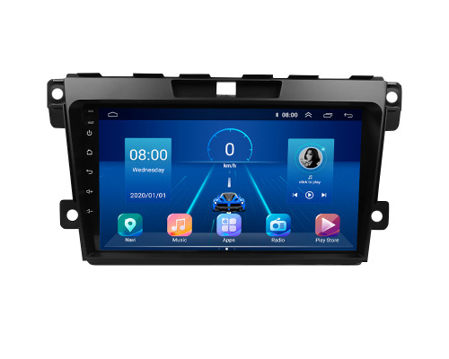 Штатная магнитола Lesko для Mazda CX-7 I 2006-2009 экран 9" 2/32Gb 4G Wi-Fi GPS Top
