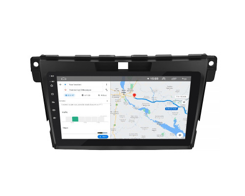 Штатная магнитола Lesko для Mazda CX-7 I Рестайлинг 2009-2012 экран 9" 2/32Gb Wi-Fi GPS Base
