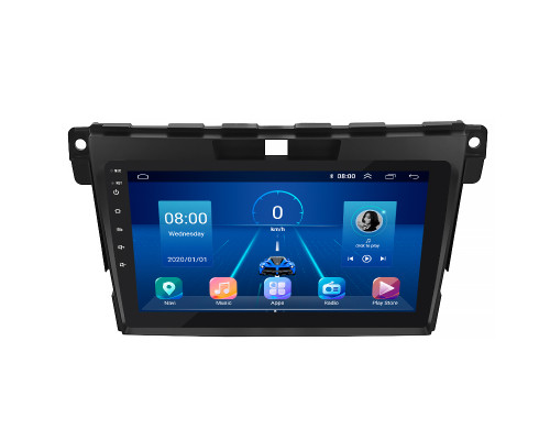 Штатная магнитола Lesko для Mazda CX-7 I Рестайлинг 2009-2012 экран 9" 4/64Gb 4G Wi-Fi GPS Top