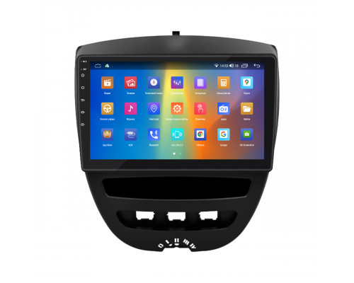 Штатная магнитола Lesko для Citroen C1 I 2005-2008 экран 10" 4/64Gb CarPlay 4G Wi-Fi GPS Prime