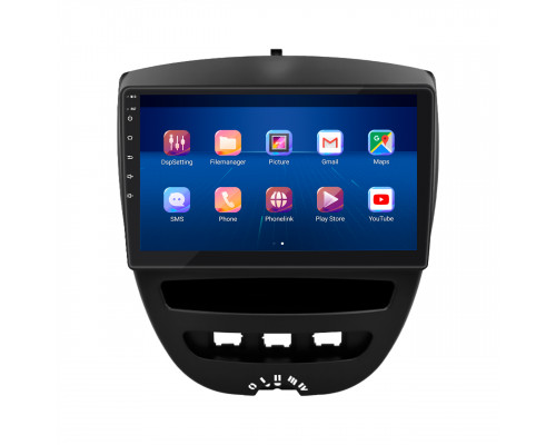 Штатная магнитола Lesko для Citroen C1 I 2005-2008 экран 10" 2/32Gb 4G Wi-Fi GPS Top