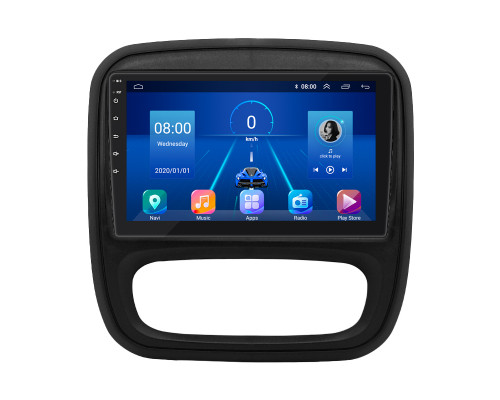 Штатная магнитола Lesko для Renault Trafic III 2014-2021 экран 9" 6/128Gb 4G Wi-Fi GPS Top