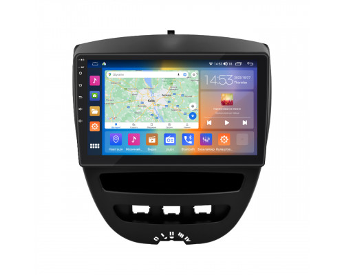 Штатная магнитола Lesko для Citroen C1 I Рестайлинг 2 2012-2014 экран 10" 2/32Gb CarPlay 4G Wi-Fi GPS Prime