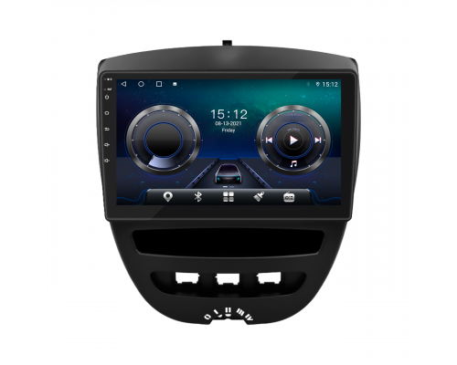 Штатная магнитола Lesko для Citroen C1 I Рестайлинг 2 2012-2014 экран 10" 4/32Gb 4G Wi-Fi GPS Top