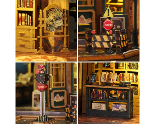 Румбокс магический дом конструктор DIY House ES017 Twilight Book Cityt сборный румбокс